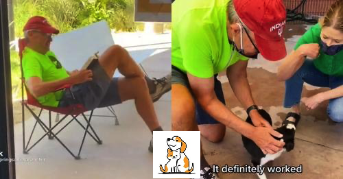 Man Camps Outside Animal Shelter For Five Hours So He Can Adopt His Favorite Puppy